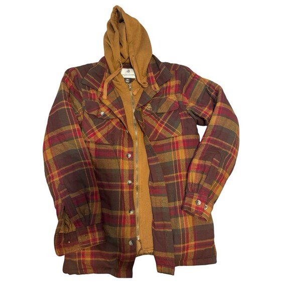 Legendary Whitetail Men’s Lined Plaid Hoodie Size Small - Picture 1 of 4